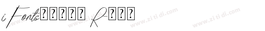 iFonts航天腾飞体 R字体转换